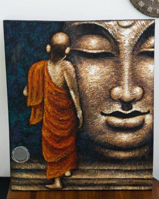 Original Artwork Acrylic Painting, Little Monk and Budha for zen vibes at your home.
100x120 cm

#interiorproduct #homeandliving #interiordesign #artwork #painting #artiinterior #artiinteriorproducts