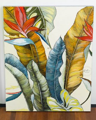 Original floral painting Heliconia, expressionism art on canvas, hand painted artwork, acrylic paint. Dimension = 100x80 cm 

#interiorproduct #homeandliving #paint #painting #artwork #interiordesign #design #artiinterior #artiinteriorproducts